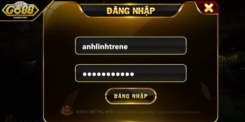 Đăng Nhập GO88 Đơn Giản 3 Bước Và Những Lưu Ý Cần Biết 1 Cung cấp thông tin tài khoản để có thể login nhanh chóng