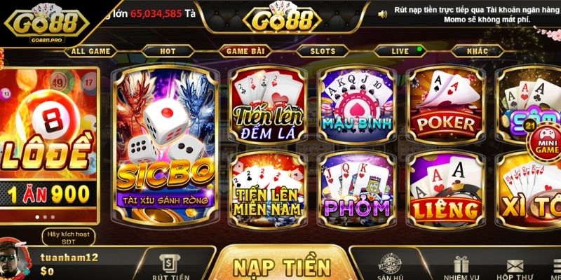 GO88 Delivered - GO88.COM Link Đăng Ký & Đăng Nhập Mới Nhất 7 Game bài GO88 là một trong những sản phẩm chủ lực hiện nay