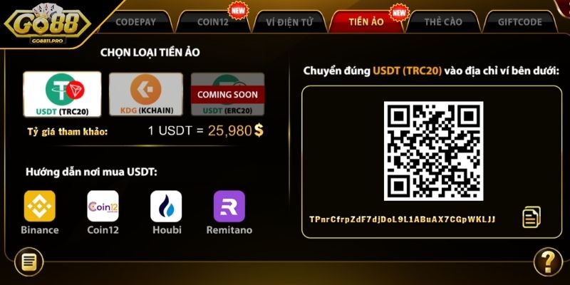 Nạp Tiền GO88 Nhanh Chóng Với Những Hình Thức Được Hỗ Trợ 1 Những điều kiện cần nắm bắt trước khi thực hiện nạp tiền GO88